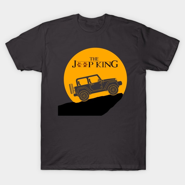 The Jeep King Wrangler T-Shirt T-Shirt by ParkersGear